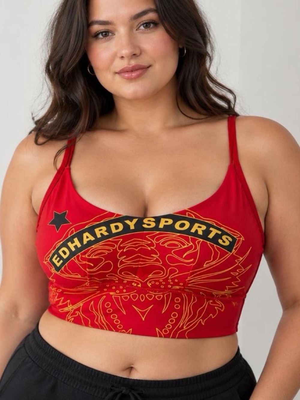 Authentic vintage Y2K Ed hardy sports bra